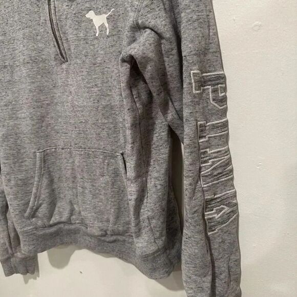 PINK Half zip Sweater Pullover Size Medium - Picture 2 of 4